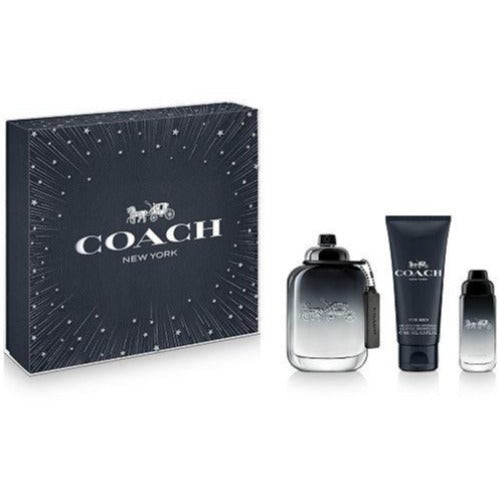 Coach Man 3 Piece Gift Set 3 Piece Gift Set With 3.3 Oz EDT
