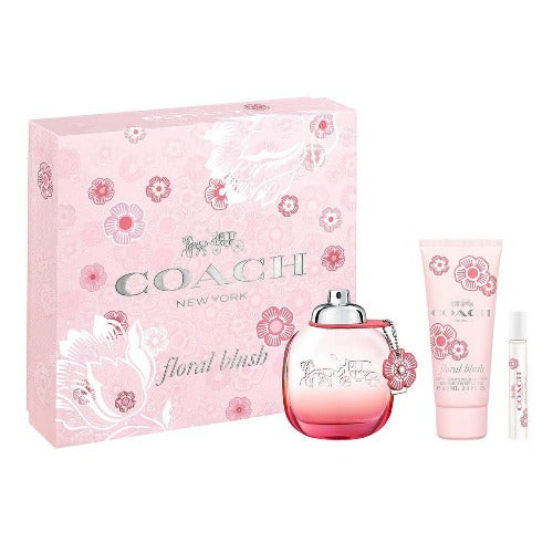 Coach Floral Blush 3 Piece Gift Set 3 Piece Gift Set With 3.0 Oz EDP