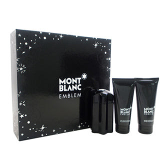 Mont Blanc Emblem 3 Piece Gift Set For Men 3 Piece Gift Set With 3.3 Oz EDT Spray