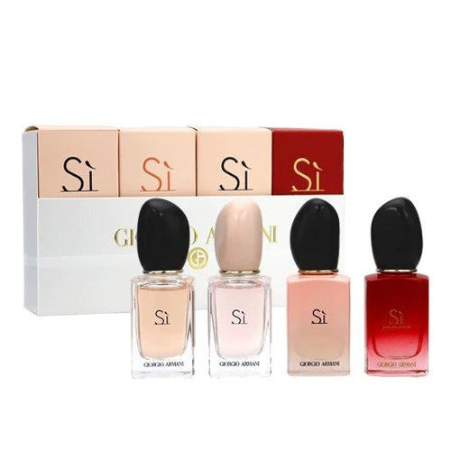 Giorgio Armani Si 4 Piece Mini Gift Set 4 Piece Mini Gift Set With 0.24 Oz Minis