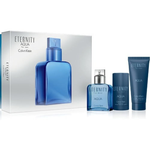 Eternity Aqua 3 Piece Gift Set 3 Piece Gift Set With 3.3 Oz EDT