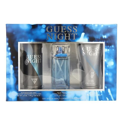 Guess Night 3 Piece Gift Set 3 Piece Gift Set With 3.4 Oz EDT