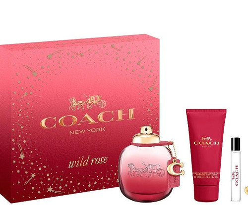 Coach Wild Rose 3 Piece Gift Set 3 Piece Gift Set With 3.0 Oz EDP