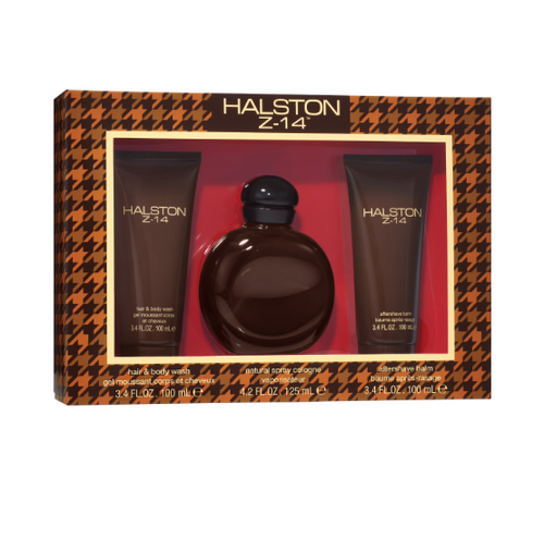 Halston Z-14 3 Piece Gift Set 3 Piece Gift Set With 4.2 Oz Cologne