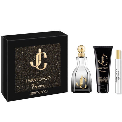 Jimmy Choo I Want Choo Forever 3 Piece Gift Set 3 Piece Gift Set With 3.3 Oz EDP