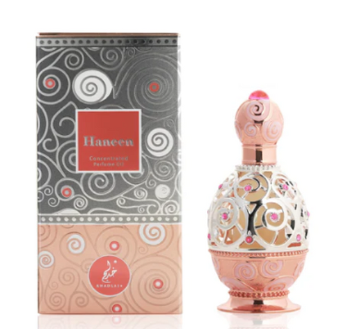 Khadlaj Haneen Rose Concentrated Perfume Oil 0.67 Oz