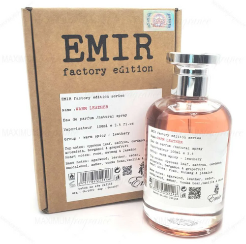 Paris Corner Emir Factory Edition Warm Leather Eau De Parfum 3.4 Oz