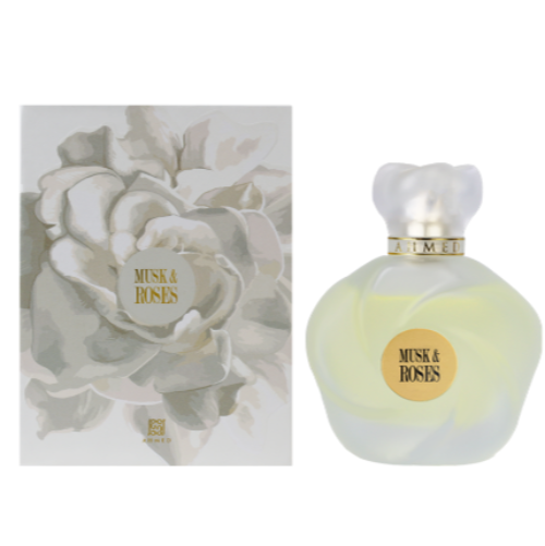 Ahmed Al Maghribi Musk & Roses Eau De Parfum 2.5 Oz