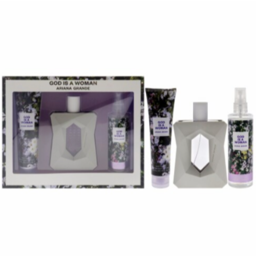 Ariana Grande God Is A Woman 3 Piece Gift Set 3 Piece Gift Set With 3.4 Oz EDP