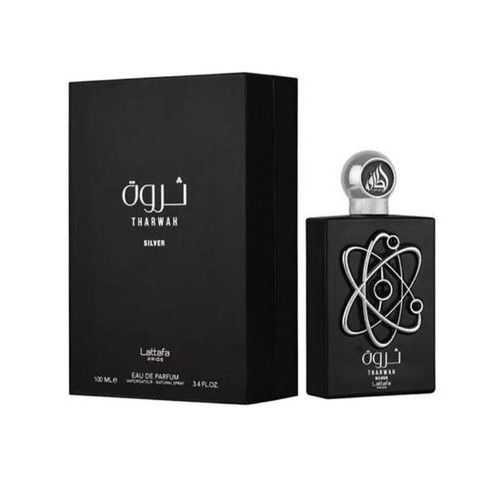Lattafa Pride Tharwah Silver Eau De Parfum 3.4 Oz