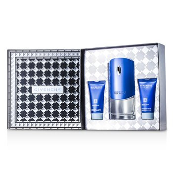 Givenchy Blue Label 3 Piece Gift Set For Men 3 Piece Gift Set With 3.3 Oz EDT Spray