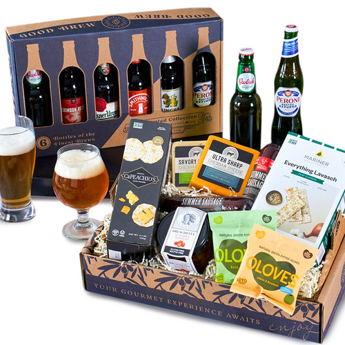 Easter Beer and Snacks Gift Basket