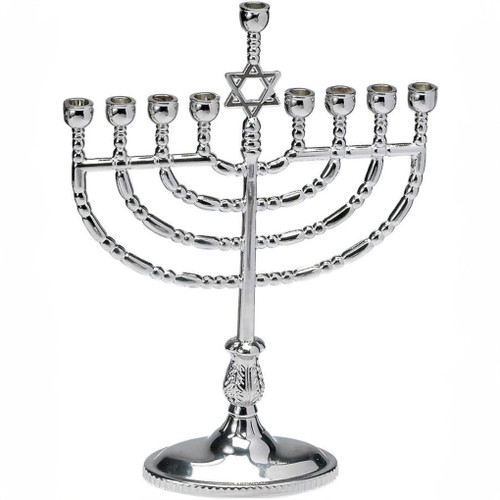 Silver Light Menorah