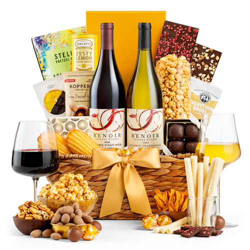 Wine and Divine Delights Gift Basket