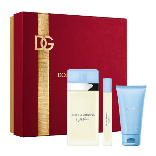 D & G Light Blue 3 Piece Gift Set 3 Piece Gift Set With 3.3 Oz