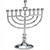 Silver Light Menorah