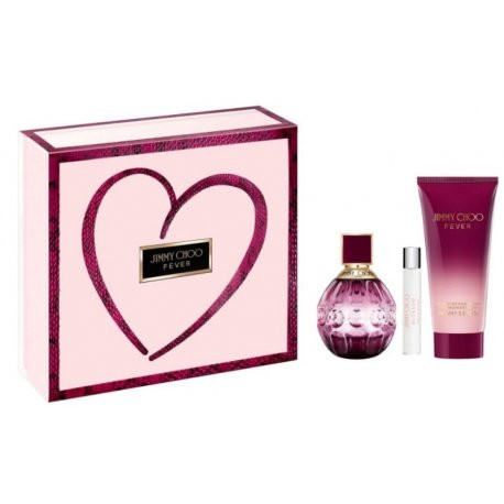 Jimmy Choo Fever 3 Piece Gift Set 3 Piece Gift Set With 3.3 Oz EDP Spray