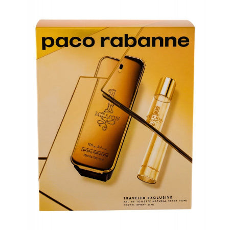 Paco Rabanne 1 Million 2 Piece Travel Gift Set 2 Piece Gift Set With 3.4 Oz EDT