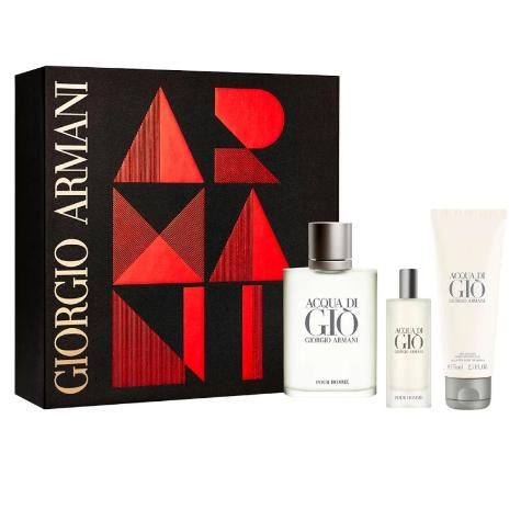 Acqua Di Gio 3 Piece Gift Set 3 Piece Gift Set With 3.4 Oz