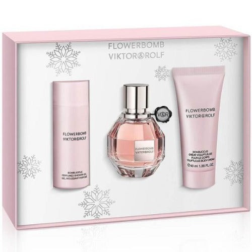 Flowerbomb 3 Piece Gift Set 3 Piece Gift Set With 1.7 Oz EDP