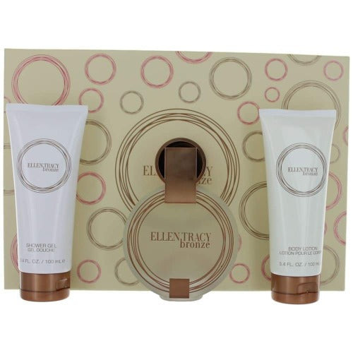 Ellen Tracy Bronze 3 Piece Gift Set 3 Piece Gift Set With 3.4 Oz EDT