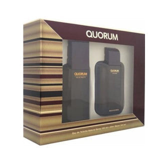 Quorum 2 Piece Gift Set For Men 2 Piece Gift Set WIth 3.4 Oz EDT Spray