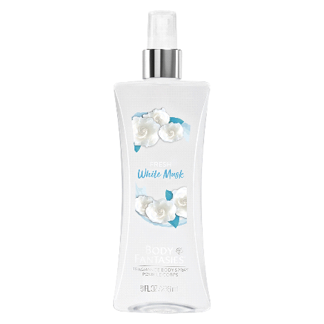 Body Fantasies Fresh White Musk Body Spray 8.0 Oz