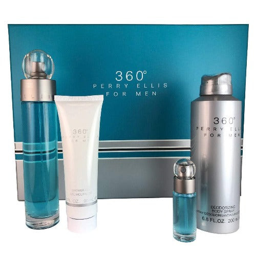 360 Men 4 Piece Gift Set 4 Piece Gift Set W/ 3.4 Oz EDT Spray