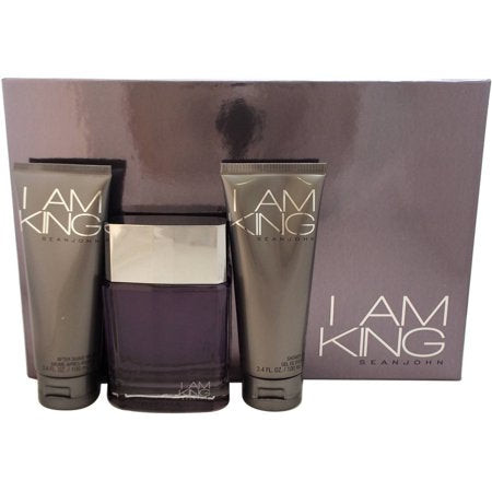 I Am King 3 Piece Gift Set For Men 3 Piece Gift Set With 3.4 Oz EDT Spray