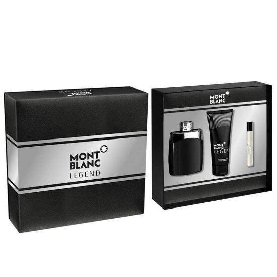 Mont Blanc Legend 3 Piece Gift Set 3 Piece Gift Set With 3.3 Oz EDT Spray
