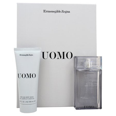 Zegna Uomo 2 Piece Gift Set For Men 2 Piece Gift Set With 1.7 Oz EDT Spray