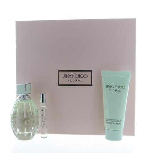 Jimmy Choo Floral 3 Piece Gift Set 3 Piece Gift Set With 3.0 Oz EDT Spray