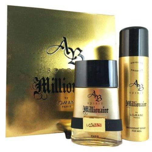 AB Spirit Millionaire 2 Piece Gift Set 2 Piece Gift Set With 3.4 Oz EDT