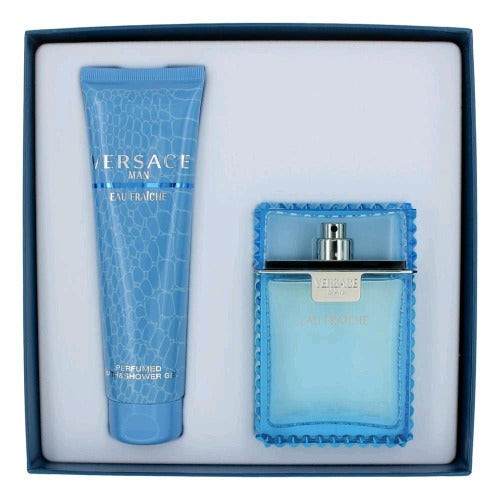 Versace Man Eau Fraiche 2 Piece Gift Set 2 Piece Gift Set With 3.4 Oz EDT