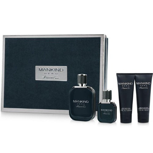 Kenneth Cole Mankind Hero 3 Piece Gift Set 4 Piece Gift Set With 3.4 Oz EDT