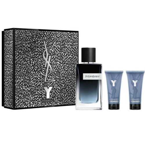YSL Y Eau De Parfum 3 Piece Gift Set 3 Piece Gift Set With 3.4 Oz EDP
