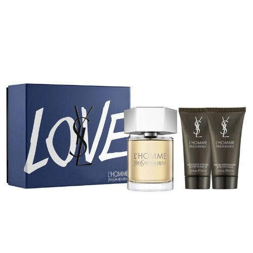 YSL L'Homme 3 Piece Gift Set 3 Piece Gift Set With 3.3 Oz EDT
