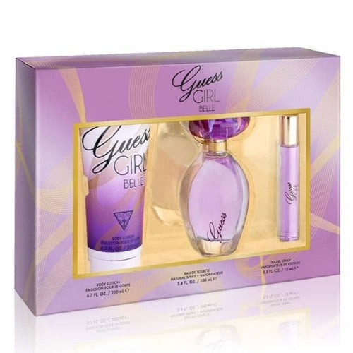 Guess Girl Belle 3 Piece Gift Set 3 Piece Gift Set With 3.4 Oz EDT