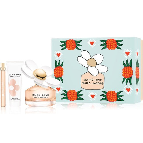 Marc Jacobs Daisy Love 3 Piece Gift Set 3 Piece Gift Set With 3.4 Oz EDT