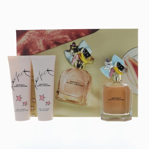 Marc Jacobs Perfect 3 Piece Gift Set 3 Piece Gift Set With 3.4 Oz EDP