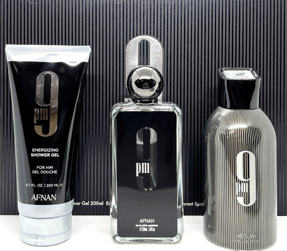 Afnan 9 Pm 3 Piece Gift Set 3 Piece Gift Set With 3.4 Oz EDP