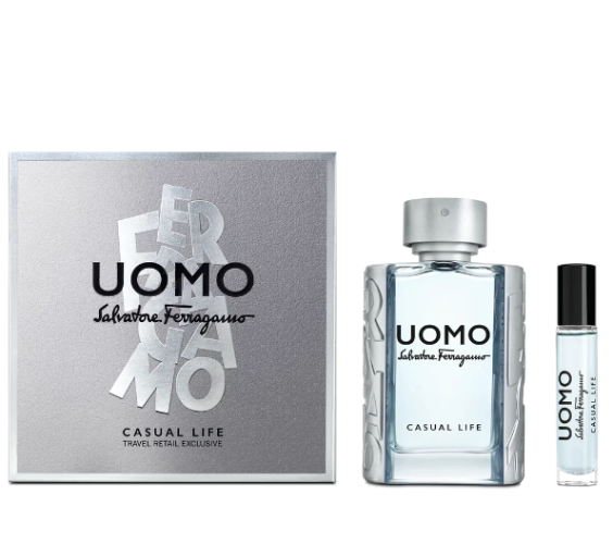 Salvatore Ferragamo Uomo Casual Life 2 Piece Gift Set 2 Piece Gift Set With 3.4 Oz