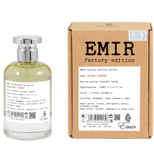 Paris Corner Emir Factory Edition Ultra Citrus Eau De Parfum 3.4 Oz