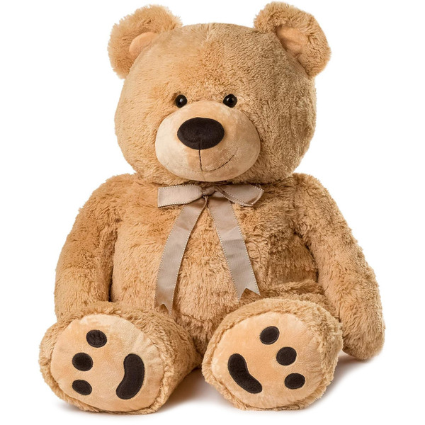 Cheerful Plush Tan Bear