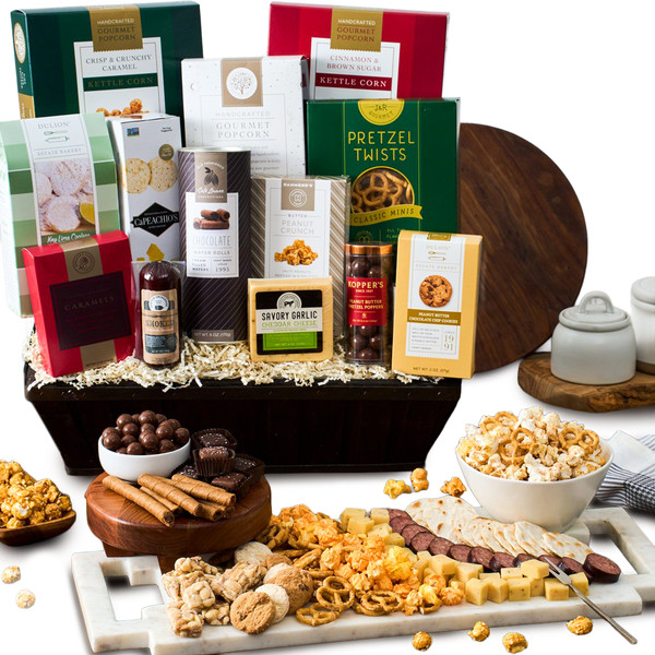 Decked in Snacks Gift Basket