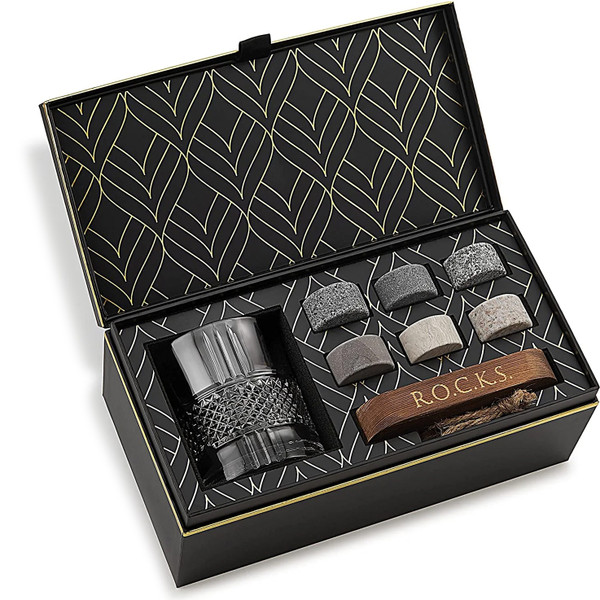 Whiskey Stones Set (Reserve Crystal Glass)