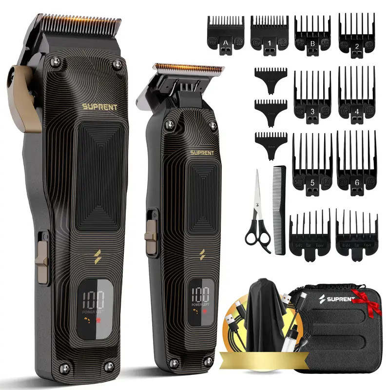 Professional Hair Clippers for Men, Cordless Barber Kit