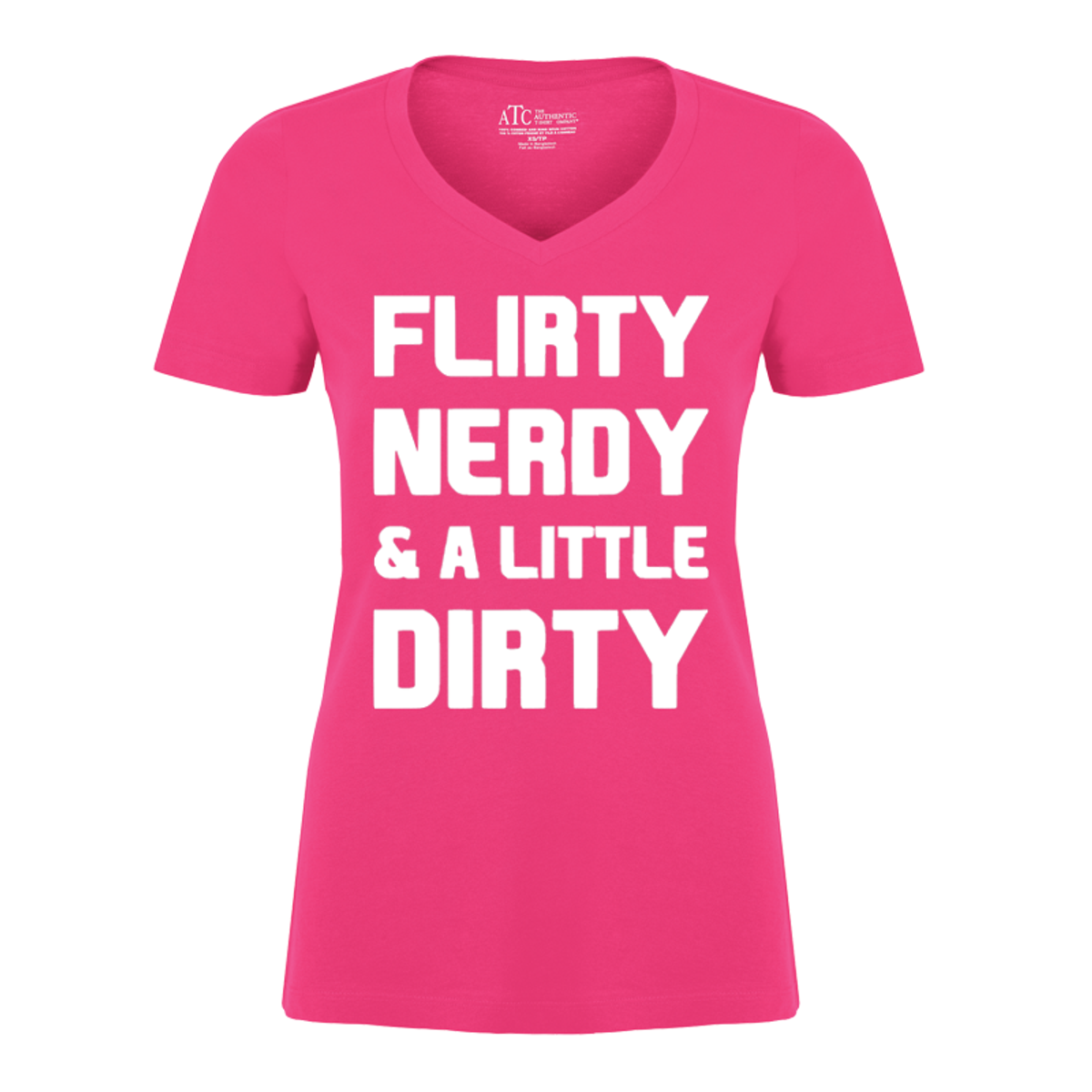 Women's Flirty Nerdy & A Little Dirty - Tshirt - The Inked Boys Shop
