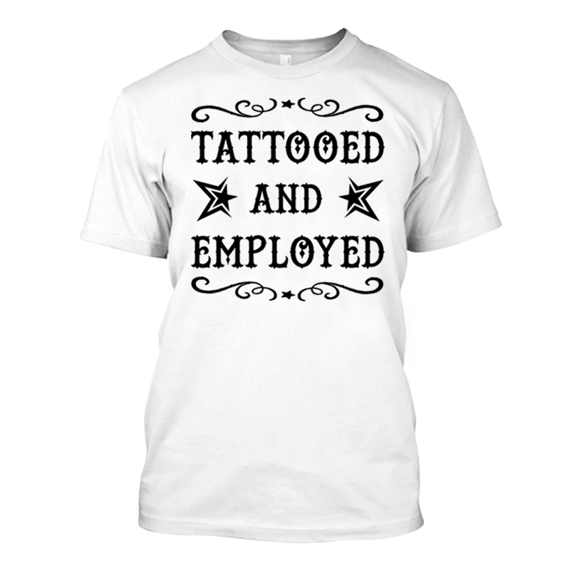 Men's Tattooed And Employed - Tshirt - The Inked Boys Shop