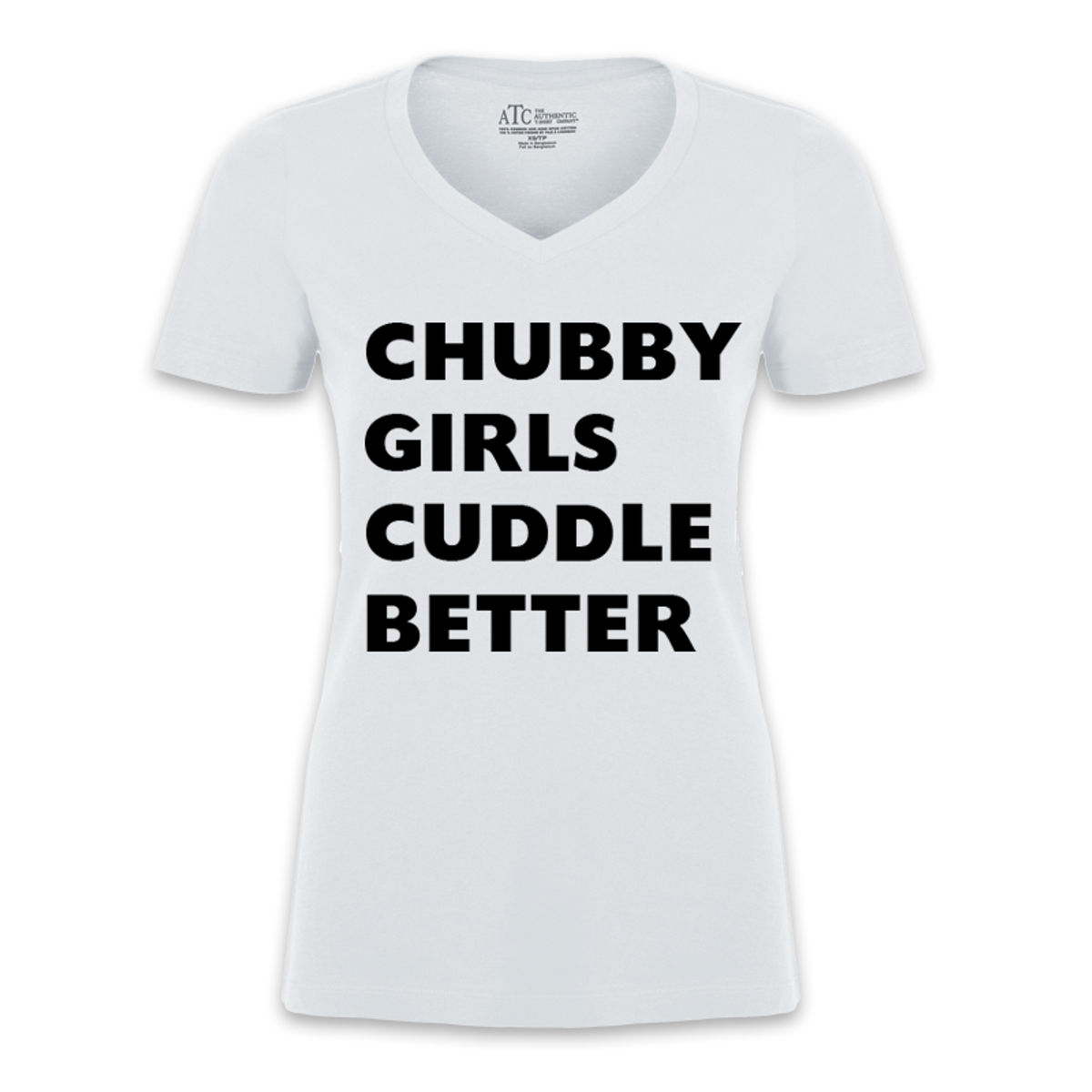 Women's Chubby Girls Cuddle Better - Tshirt - The Inked Boys Shop
